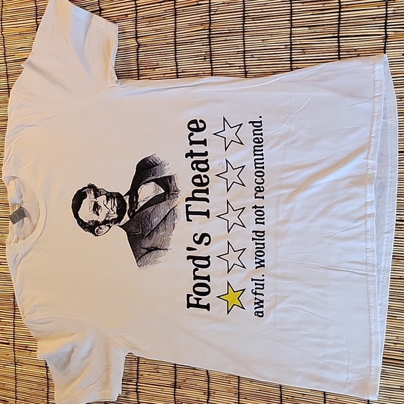 Men's Funny Abraham Lincoln Ford's Theatre  Gildan Soft Style T-shirt - Picture 3 of 9